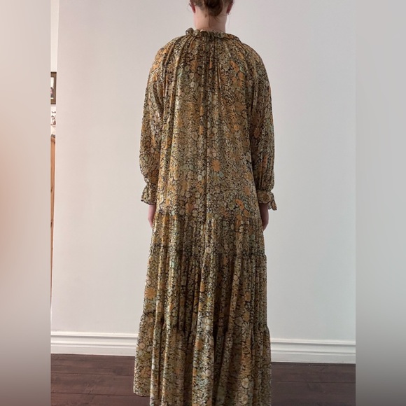 Free People Floral Long Sleeve Maxi Dress - Picture 3 of 3